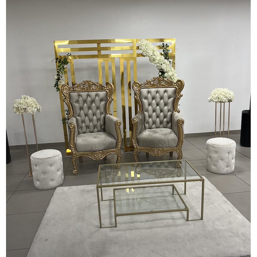 Chaises royal gold